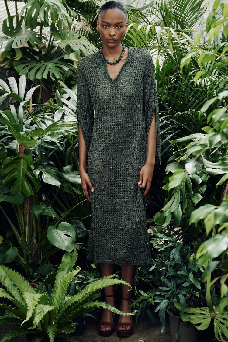 Textured dress zara new arrivals